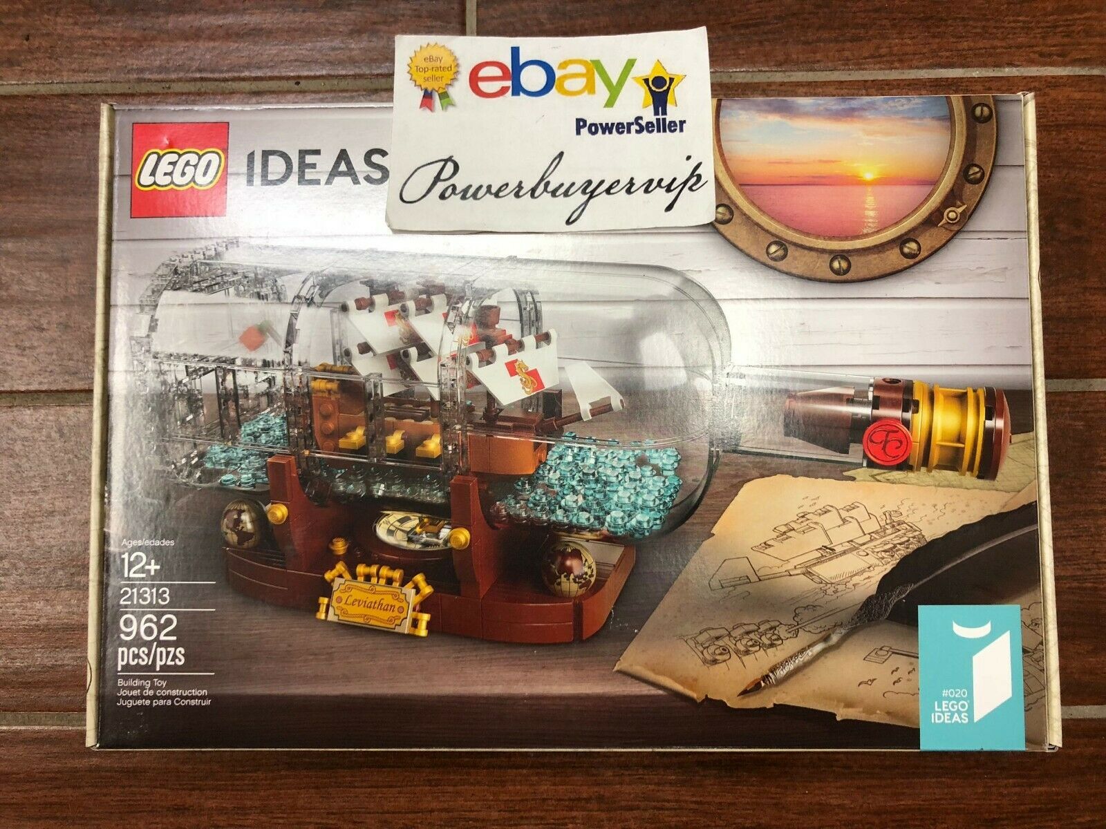 🔥NEW🔥 LEGO IDEAS 21313 Ship In A Bottle Genuine Lego 🔥 2 Day Get No Sales Tax - Click Image to Close